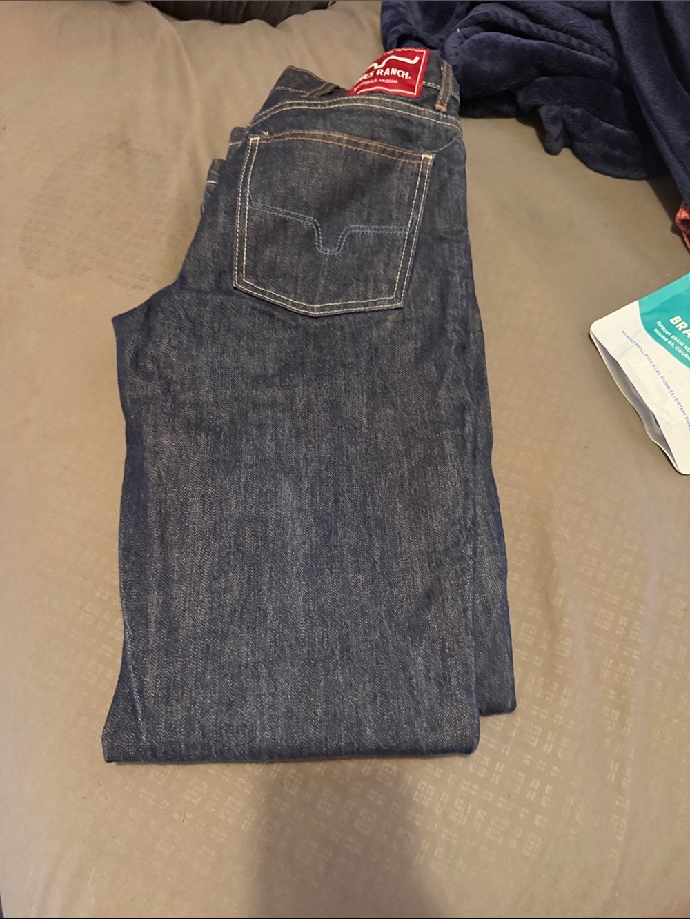 Kimes Ranch Men's Dark Indigo Straight Jeans